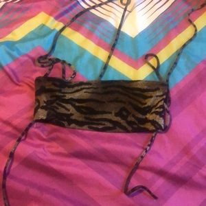 Animal print festival top